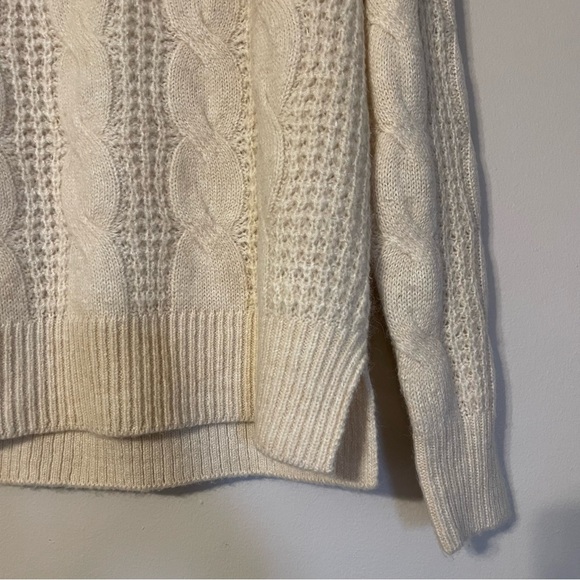 J.Crew cable knit mock neck sweater small - Picture 5 of 8